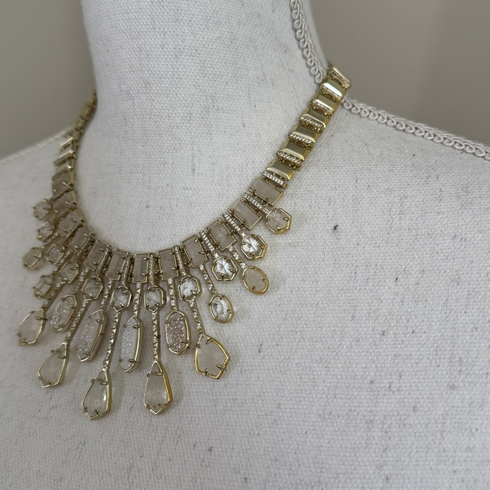 Kendra Scott Bette Multi Stone Statement Bib Necklace - Picture 5 of 17
